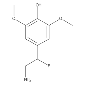 4-(2-Amino-1-fluoroethyl)-2,6-dimethoxyphenol结构式