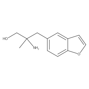 2-Amino-3-(1-benzofuran-5-yl)-2-methylpropan-1-ol结构式