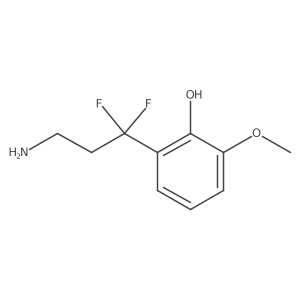 2-(3-Amino-1,1-difluoropropyl)-6-methoxyphenol结构式