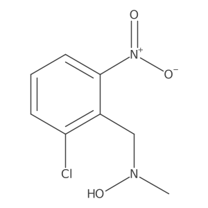 N-[(2-chloro-6-nitrophenyl)methyl]-N-methylhydroxylamine结构式