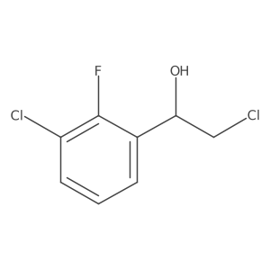 2-Chloro-1-(3-chloro-2-fluorophenyl)ethan-1-ol Structure