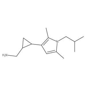 {2-[2,5-dimethyl-1-(2-methylpropyl)-1H-pyrrol-3-yl]cyclopropyl}methanamine结构式
