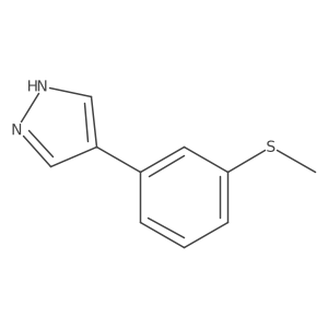 4-[3-(methylsulfanyl)phenyl]-1H-pyrazole Structure
