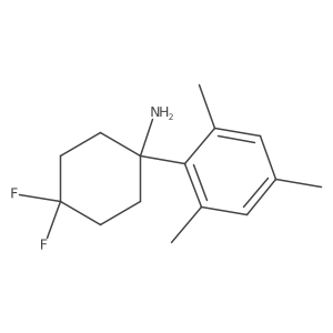4,4-Difluoro-1-(2,4,6-trimethylphenyl)cyclohexan-1-amine Structure