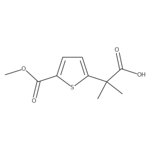 2-[5-(Methoxycarbonyl)thiophen-2-yl]-2-methylpropanoic acid结构式