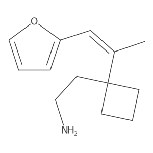 2-{1-[1-(Furan-2-yl)prop-1-en-2-yl]cyclobutyl}ethan-1-amine Structure