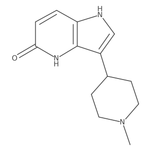 3-(1-Methyl-piperidin-4-yl)-1,4-dihydro-pyrrolo[3,2-b]pyridin-5-one Structure