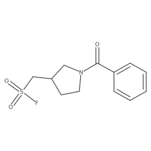(1-Benzoylpyrrolidin-3-yl)methanesulfonyl fluoride结构式