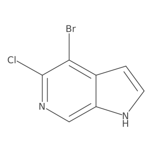 4-Bromo-5-chloro-1H-pyrrolo[2,3-C]pyridine结构式