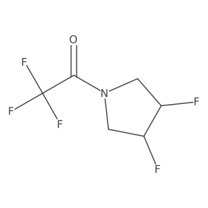 1-[(3R,4S)-3,4-difluoropyrrolidin-1-yl]-2,2,2-trifluoroethan-1-one Structure