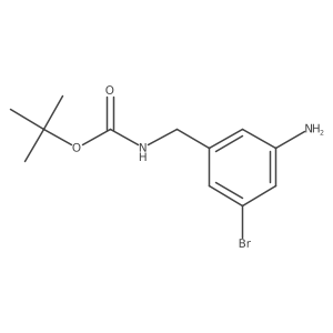 Tert-butyl (3-amino-5-bromobenzyl)carbamate Structure