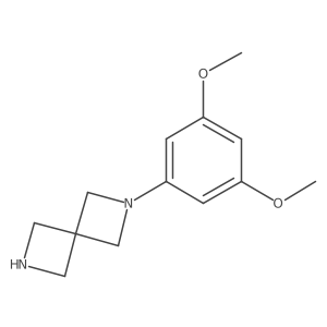 2-(3,5-Dimethoxyphenyl)-2,6-diazaspiro[3.3]heptane结构式