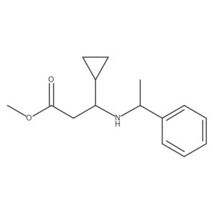Methyl 3-cyclopropyl-3-[(1-phenylethyl)amino]propanoate结构式