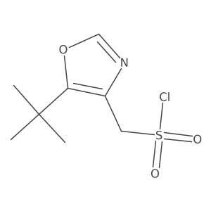 [5-(t-Butyl)oxazol-4-yl]methanesulfonyl chloride Structure