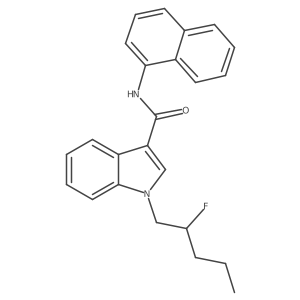 1-(2-fluoropentyl)-N-(naphthalen-1-yl)-1H-indole-3-carboxamide结构式