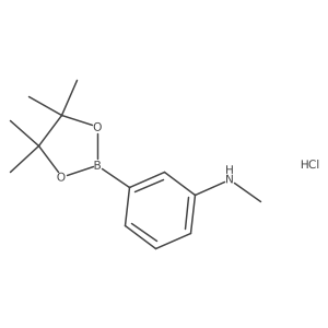 N-methyl-3-(tetramethyl-1,3,2-dioxaborolan-2-yl)aniline hydrochloride Structure