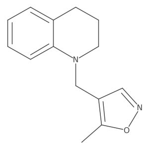 4-((3,4-dihydroquinolin-1(2H)-yl)methyl)-5-methylisoxazole结构式