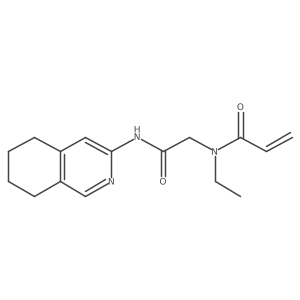 N-ethyl-N-{[(5,6,7,8-tetrahydroisoquinolin-3-yl)carbamoyl]methyl}prop-2-enamide结构式