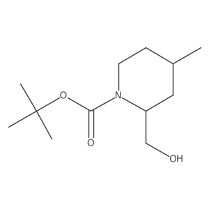 rac-tert-butyl (2R,4S)-2-(hydroxymethyl)-4-methylpiperidine-1-carboxylate Structure