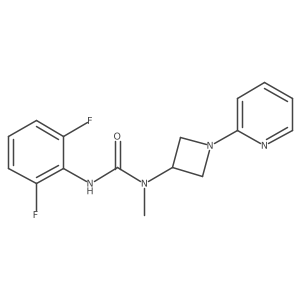 1-(2,6-Difluorophenyl)-3-methyl-3-[1-(pyridin-2-yl)azetidin-3-yl]urea结构式