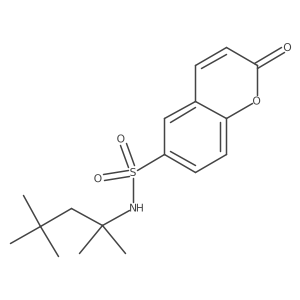 2-oxo-N-(2,4,4-trimethylpentan-2-yl)-2H-chromene-6-sulfonamide Structure