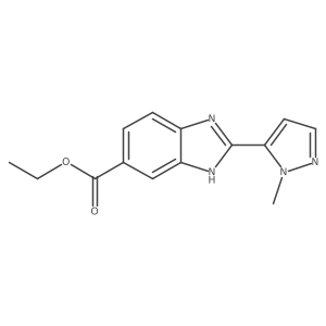 ethyl 2-(1-methyl-1H-pyrazol-5-yl)-1H-1,3-benzodiazole-6-carboxylate Structure