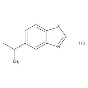 (R)-1-(Benzo[D]thiazol-5-YL)ethan-1-amine hcl Structure