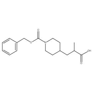 3-{1-[(Benzyloxy)carbonyl]piperidin-4-yl}-2-methylpropanoic acid Structure