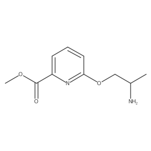 Methyl 6-(2-aminopropoxy)pyridine-2-carboxylate结构式