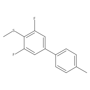 (3,5-Difluoro-4'-methyl-[1,1'-biphenyl]-4-yl)(methyl)sulfane结构式