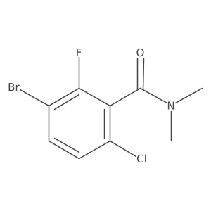 3-Bromo-6-chloro-2-fluoro-N,N-dimethylbenzamide结构式