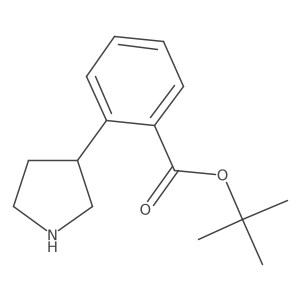 Tert-butyl 2-pyrrolidin-3-ylbenzoate结构式