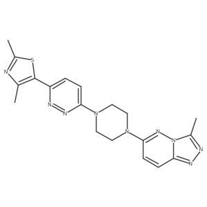 3-(2,4-Dimethyl-1,3-thiazol-5-yl)-6-(4-{3-methyl-[1,2,4]triazolo[4,3-b]pyridazin-6-yl}piperazin-1-yl)pyridazine Structure