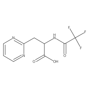 (2S)-3-(pyrimidin-2-yl)-2-(2,2,2-trifluoroacetamido)propanoic acid Structure