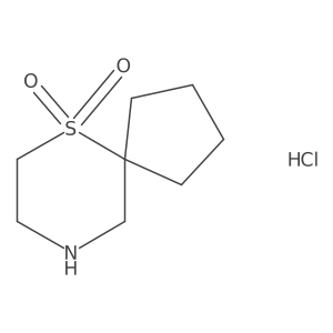 6lambda6-Thia-9-azaspiro[4.5]decane-6,6-dione hydrochloride Structure