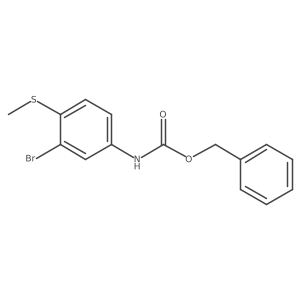 benzyl N-[3-bromo-4-(methylsulfanyl)phenyl]carbamate结构式