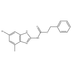 benzyl N-(6-bromo-4-methyl-1H-1,3-benzodiazol-2-yl)carbamate Structure
