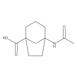 5-Acetamidobicyclo[3.2.1]octane-1-carboxylic acid结构式