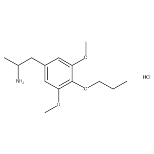 1-(3,5-Dimethoxy-4-propoxyphenyl)propan-2-amine,monohydrochloride结构式