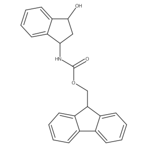 (9H-fluoren-9-yl)methyl N-(3-hydroxy-2,3-dihydro-1H-inden-1-yl)carbamate Structure