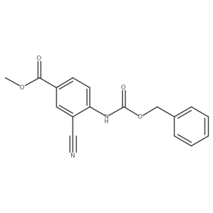 Methyl 4-{[(benzyloxy)carbonyl]amino}-3-cyanobenzoate结构式