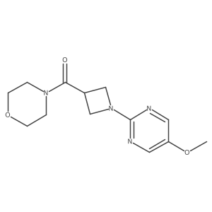 4-[1-(5-Methoxypyrimidin-2-yl)azetidine-3-carbonyl]morpholine Structure