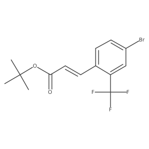 (E)-tert-butyl 3-(4-bromo-2-(trifluoromethyl)phenyl)acrylate Structure