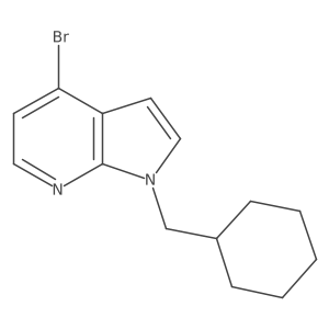 4-Bromo-1-(cyclohexylmethyl)-1H-pyrrolo[2,3-b]pyridine结构式