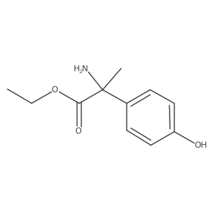 Ethyl 2-amino-2-(4-hydroxyphenyl)propanoate Structure