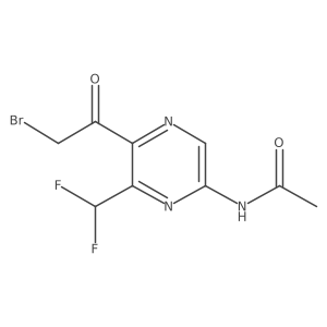 N-(5-(2-Bromoacetyl)-6-(difluoromethyl)pyrazin-2-yl)acetamide Structure