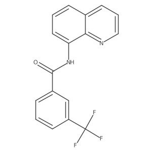 N-(quinolin-8-yl)-3-(trifluoromethyl)benzamide结构式