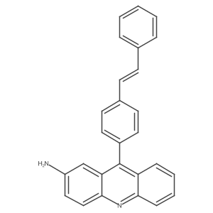 9-[4-(2-Phenylethenyl)phenyl]-2-acridinamine Structure