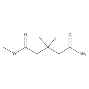 Methyl 5-amino-3,3-dimethyl-5-oxopentanoate结构式