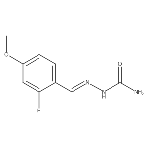 2-[(2-Fluoro-4-methoxyphenyl)methylene]hydrazinecarboxamide结构式